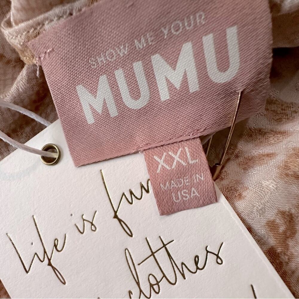 SHOW ME YOUR MUMU CAROLINE MAXI DRESS IN SANDY CHEETAH 178.00 NWT XXL - Picture 9 of 13